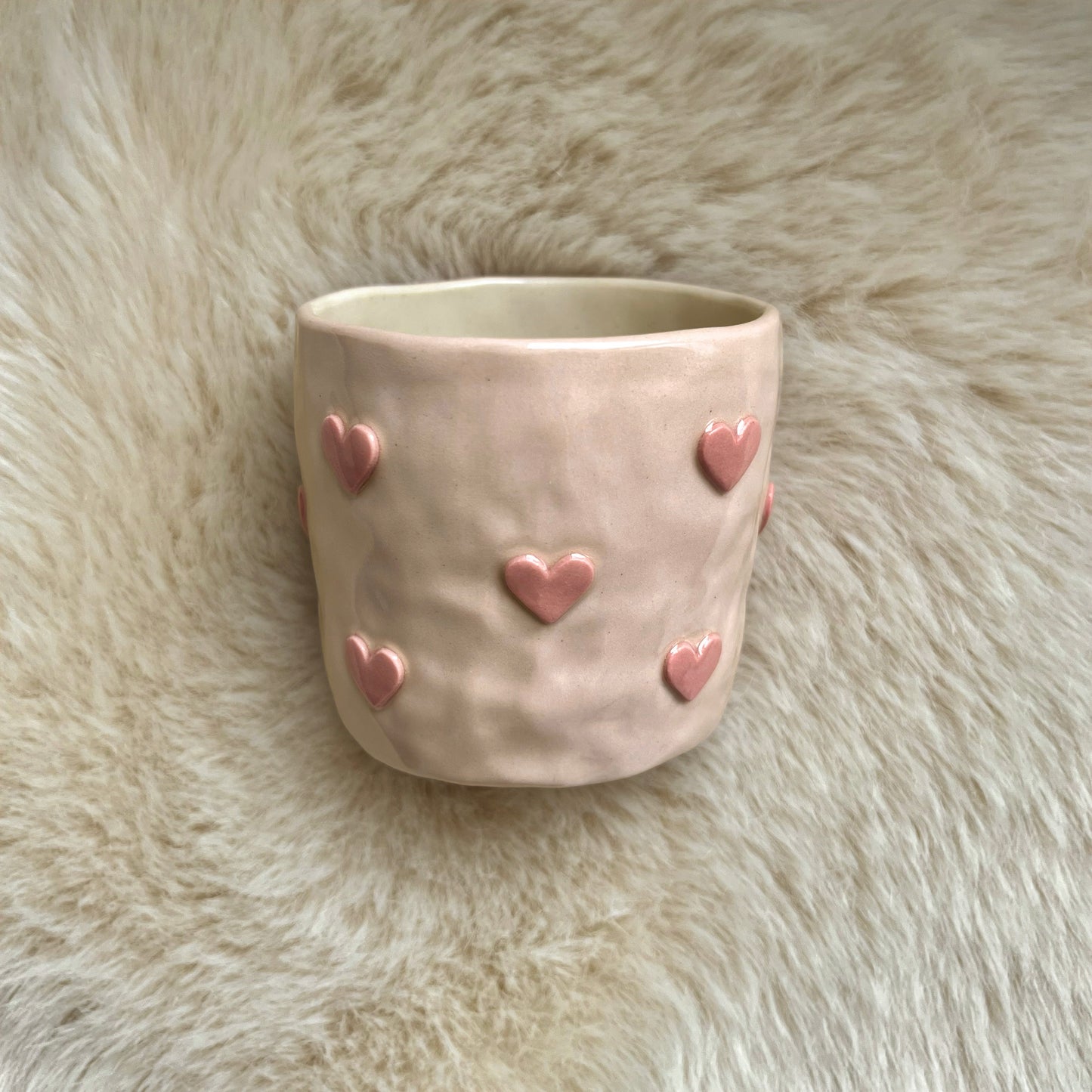 Pink hearts cup 200ml